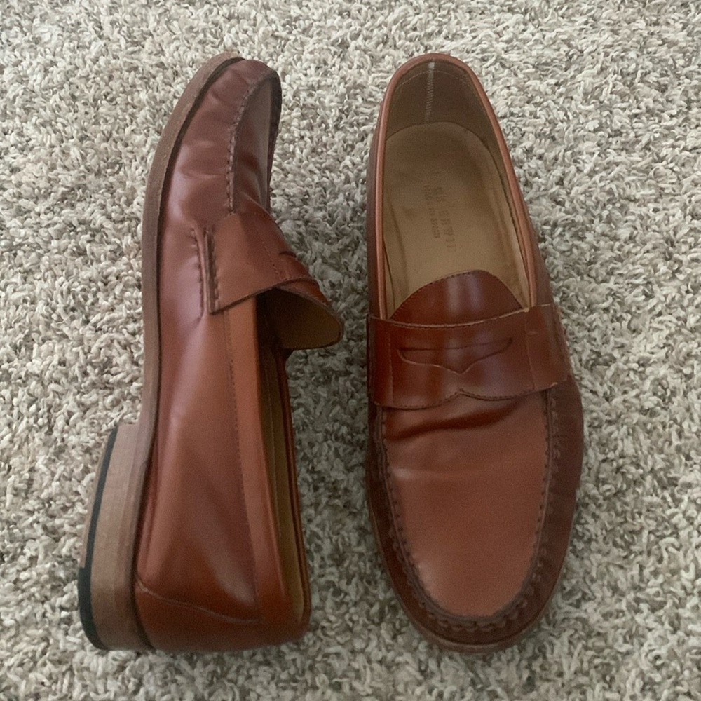 Jack Erwin 9.5 Oxford loafers brown men’s dress shoes